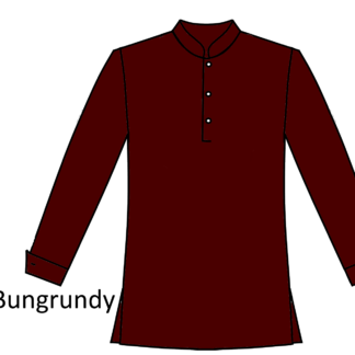 103-Solid Pullover No Yoke - BURGUNDY