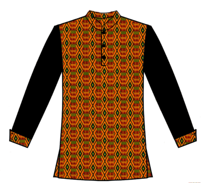 102S- Print with Contrast Sleeves - Image 5