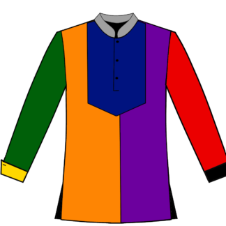 115-Pullover Multi Color Split Front