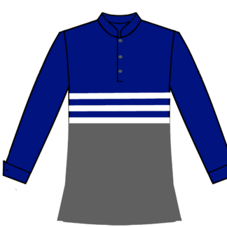 116-Pullover Color Block with Stripes at Center Front