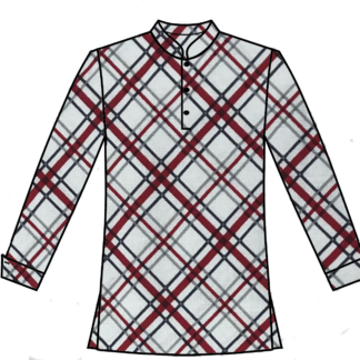 Black and Red Diamond plaid Shirt