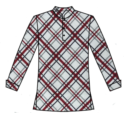 Black and Red Diamond plaid Shirt