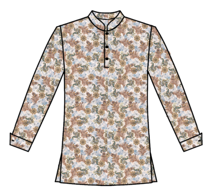 Blue and Brown Paisley