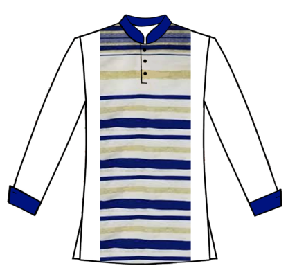 White prayer shawl pullover