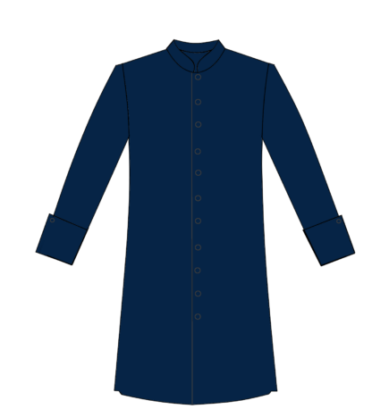 603-Solid Robe with Back Pleats - Image 13